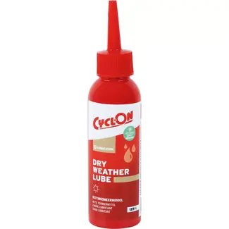 CyclOn Kettingsmeermiddel voor droog weer - 125 ml - Lage wrijving - Biologisch afbreekbaar CyclOn Kettingsmeermiddel voor droog weer - 125 ml - Lage wrijving - Biologisch afbreekbaar