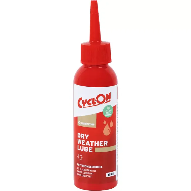 CyclOn Kettingsmeermiddel voor droog weer - 125 ml - Lage wrijving - Biologisch afbreekbaar