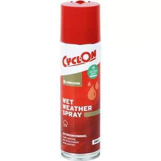 CyclOn Kettingspray voor nat weer - 250 ml - Ideaal voor MTB en gravel - Verlaagt wrijving - Geschikt voor extreme omstandigheden