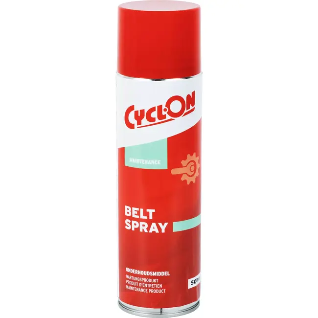 CyclOn Onderhoudsspray voor riemaandrijving - 500 ml - Water- en vuilafstotend - Vermindert slijtage en geluid