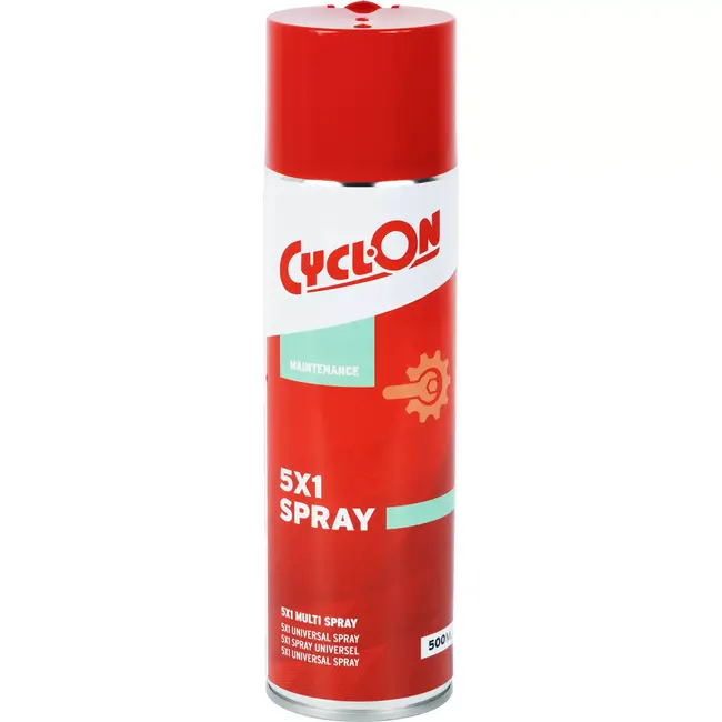 CyclOn Multifunctionele fietsspray - 500 ml - Beschermt en smeert met PTFE - Ideaal voor extreme omstandigheden