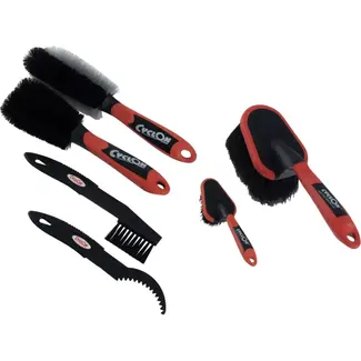 CyclOn Borstelset voor Fietsonderhoud - Zesdelig - Veilig voor Lak - Inclusief Opbergdoos CyclOn Borstelset voor Fietsonderhoud - Zesdelig - Veilig voor Lak - Inclusief Opbergdoos