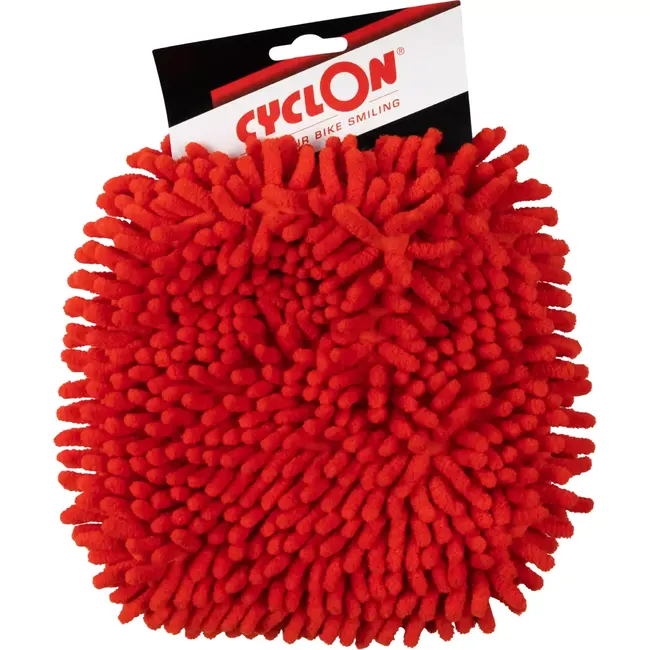 CyclOn Microvezel fietshandschoen - Lange vezels - Rood - Machinewasbaar