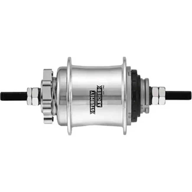 Sturmey Archer Achternaaf 2-speed automatisch - 36-gaats - schijfrem - zilver - aluminium