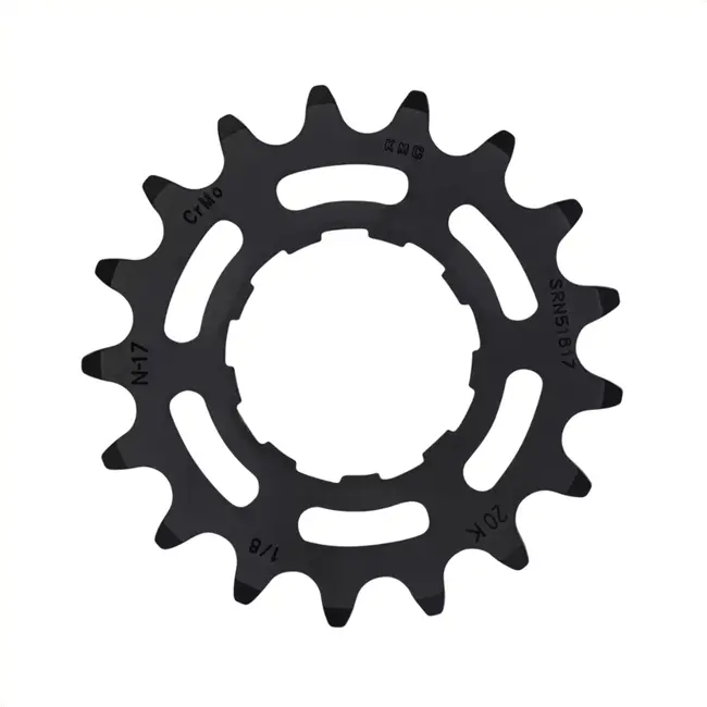 KMC Achtertandwiel 19T - Chromoly - Zwart - Voor Enviolo Naven - 1/2x3/32