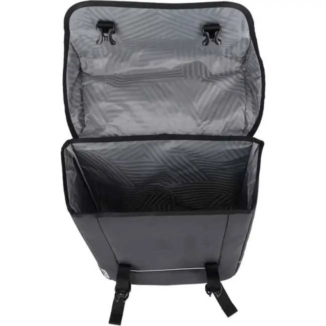 XLC Dubbele fietstas - 35L inhoud - zwart - veelzijdige bevestiging - 35x30x12cm