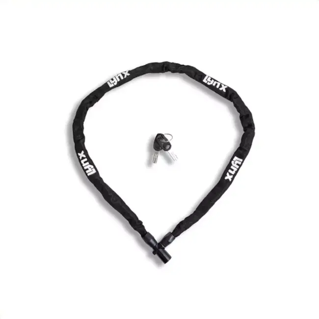 Lynx Kettingslot - Gehard Staal - Auto-Click Systeem - 100 cm - Zwart