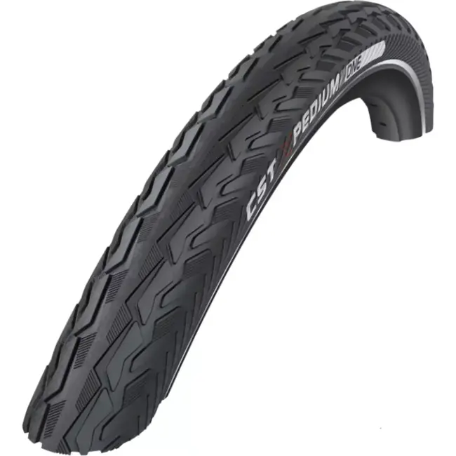 CST Buitenband 28x1.75 - Anti-lek 1mm - Reflecterend - Geschikt voor e-bikes - Zwart