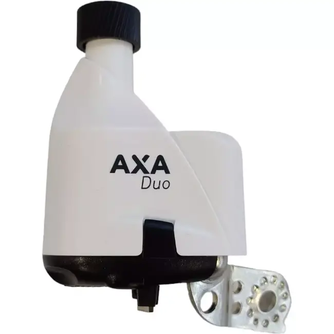 AXA Dynamo met linker montage - wit - stootvaste behuizing - 6 Volt/3 Watt