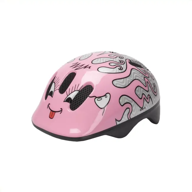 M-Wave Kinderhelm - Veiligheid & Comfort - Vizier & Insectennet - 52-57 cm - Roze