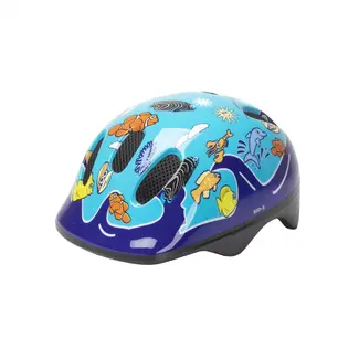 M-Wave Kinderhelm - Veiligheid & Comfort - Vizier & Insectennet - 52-57 cm - Blauw