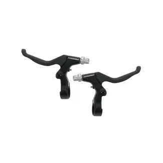 Promax Remgreepset - Aluminium - 3-4 vingers - V-brake & Cantilever - Zwart/Wit