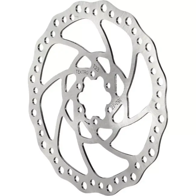 Zoom Schijfrem rotor 160mm - Golfdesign - Zilver - 6-gaats - 2.3mm dikte