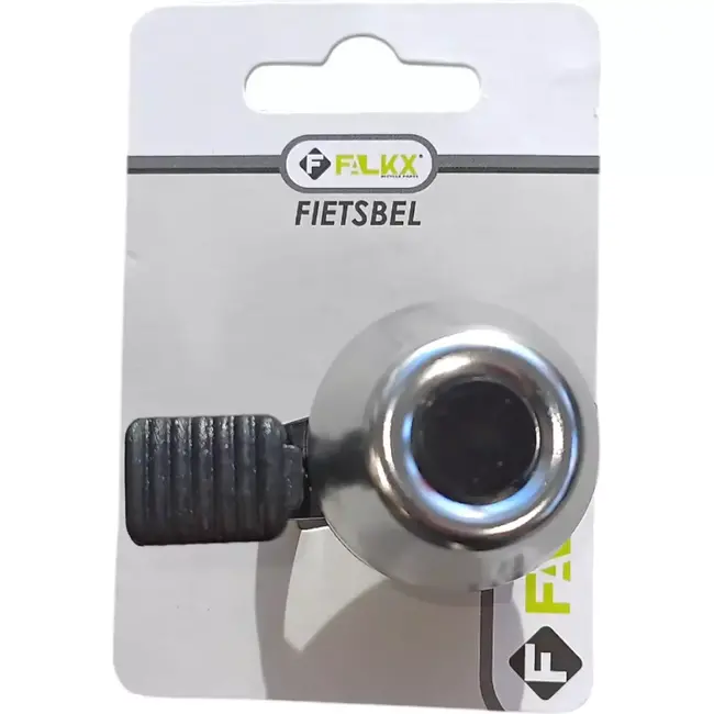Falkx Fietsbel - Bullet Design - Zilver - Heldere Klank - Eenvoudige Montage