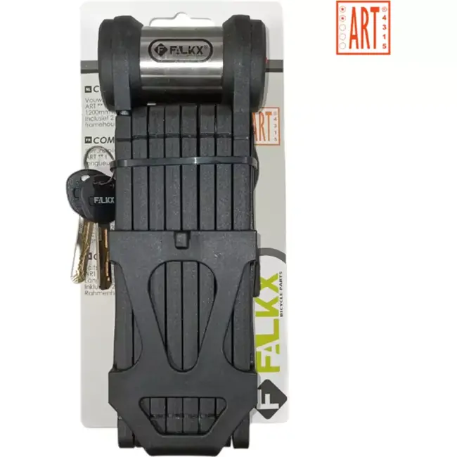Falkx Compact vouwslot - 120 cm - zwart - ART-2 gecertificeerd - incl. framehouder