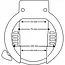 Falkx Ringslot zwart - ART2 gecertificeerd - 70mm breed - Betrouwbare fietsbescherming