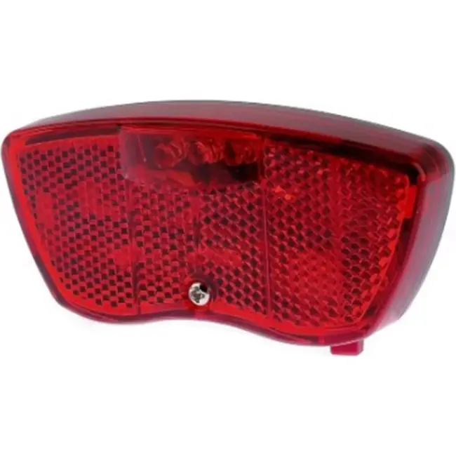 Ikzilight Achterlicht met 3 krachtige LED's en reflector - Standlichtfunctie - Zichtbaar tot 700 meter - Voor achterdrager