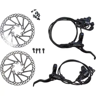Falkx Hydraulische schijfremset - Variabele kabellengtes - Compatibel met Shimano
