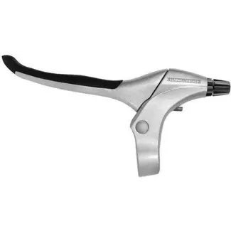 Sunrace Rechter remhendel - zilver aluminium - rubberen inleg - voor diverse remsystemen Sunrace Rechter remhendel - zilver aluminium - rubberen inleg - voor diverse remsystemen
