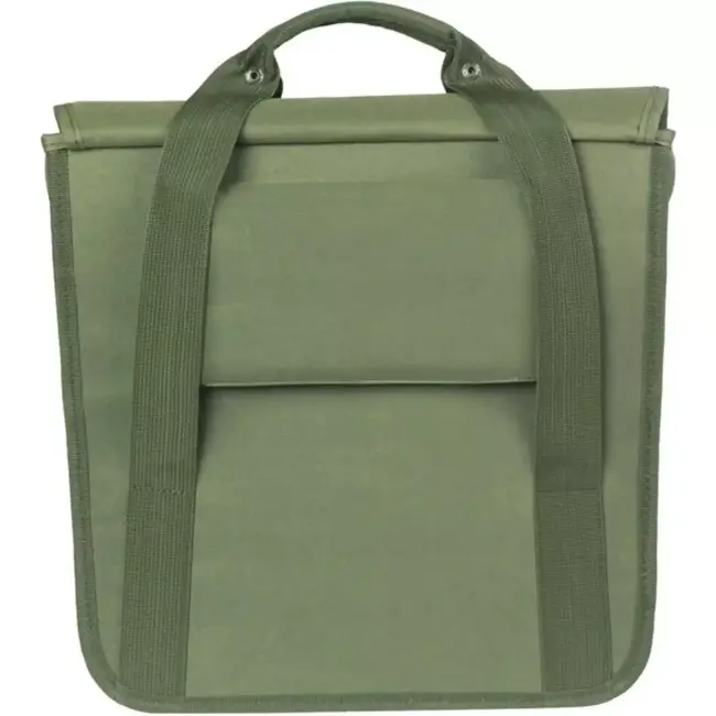 Basil Enkele fietstas - waterdicht - laptopvak - reflecterend - 16L - groen