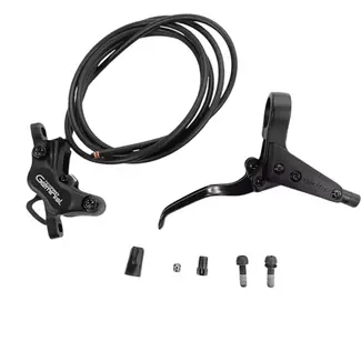 Tektro Schijfrem met 4-zuiger remklauw voor krachtige remprestaties - Geschikt voor MTB en E-bike - 1750mm leidinglengte - Achterzijde