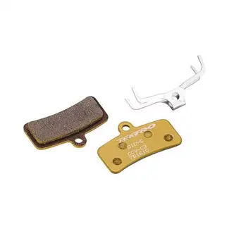 Tektro Schijfrem rempad - 4-piston - Resin & keramiek - Duurzaam - Zwart/Geel