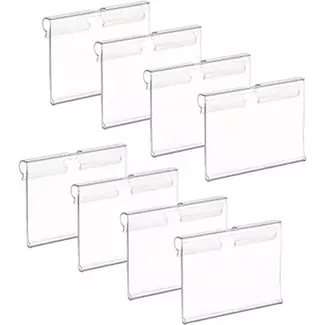 Hilkman Transparant prijsschild - kunststof - 80x40mm - duurzaam en slijtvast