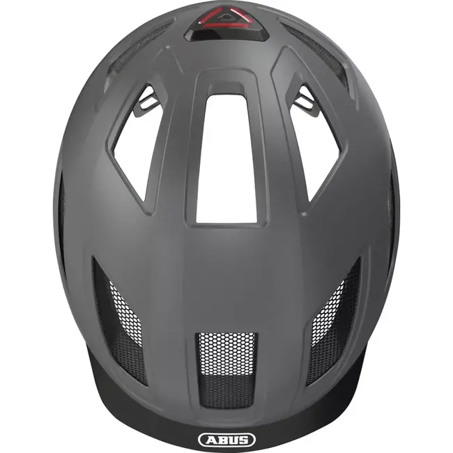 ABUS Hyban 2.0 fietshelm - robuust ontwerp - reflectoren & LED - maat L (56-61 cm) - titan kleur