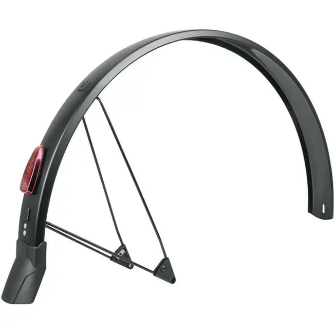 SKS Achterspatbord - 26 inch - Mat Zwart - Veiligheidssysteem - Flexibele Spoiler