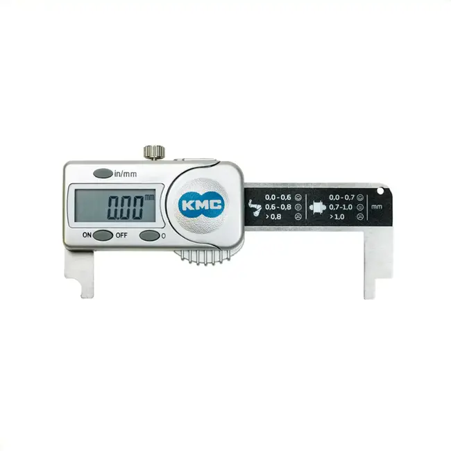 KMC Digitale kettingslijtage meter - RVS - Nauwkeurige metingen - Zilver - Voor fiets onderhoud