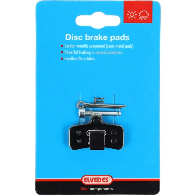 Elvedes Schijfremblokken 5mm - E-Bike - Medium - Geschikt voor Tektro Modellen