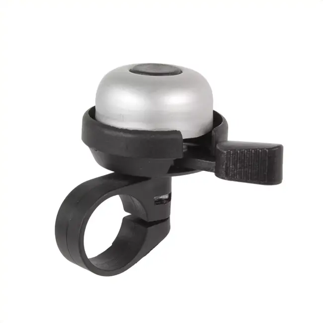 M-Wave Minibel - Ding-Dong - 33mm - Aluminium/Plastic - Zilver - Duurzaam Geluid