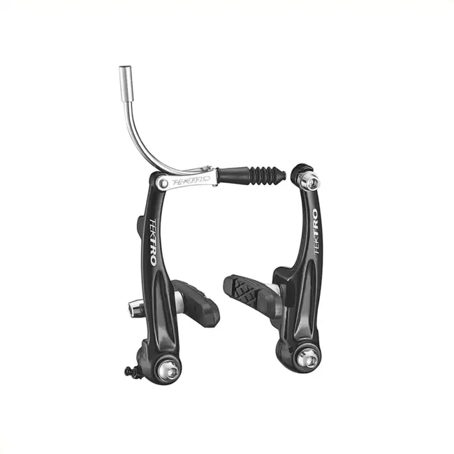 Tektro V-brake remset - gesmede aluminium armen - zwart - 102mm - 183g per stuk