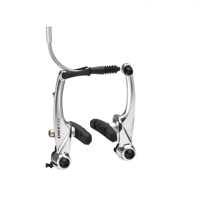 Tektro V-brake remset - 102 mm arm - 60 mm remblok - Anodized aluminium - Zwart