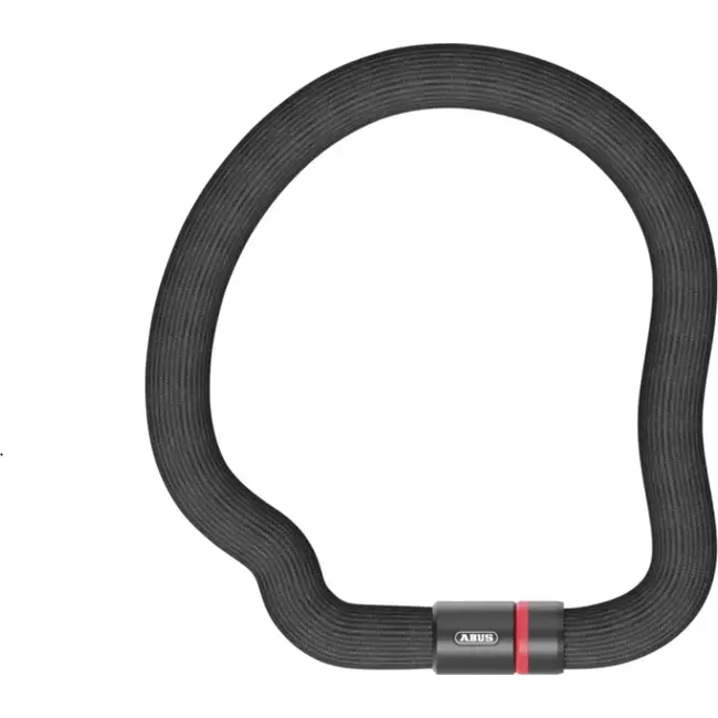 ABUS Kettingslot met flexibele textielhoes - 4 mm gehard staal - 85 cm - zwart