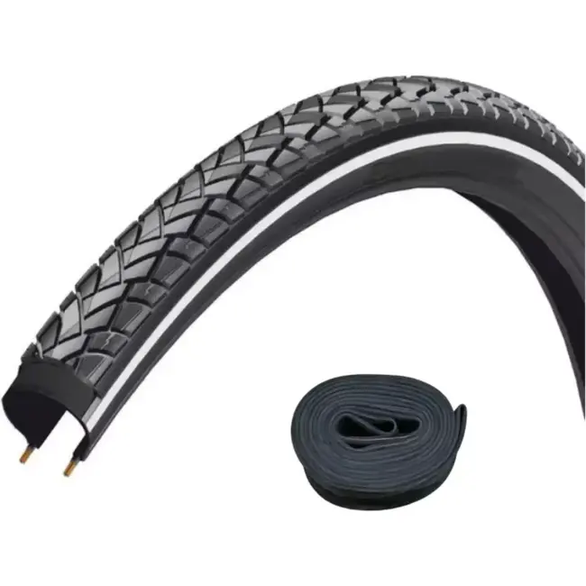 Beyond Fietsband 28x1.60 - Reflecterend Zwart - Anti-leklaag - Autoventiel