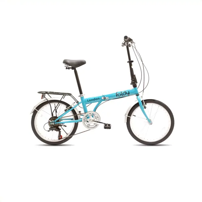 Wheelerz Vouwfiets - 20 inch - Turquoise - Compact en Verstelbaar - Shimano 6-speed