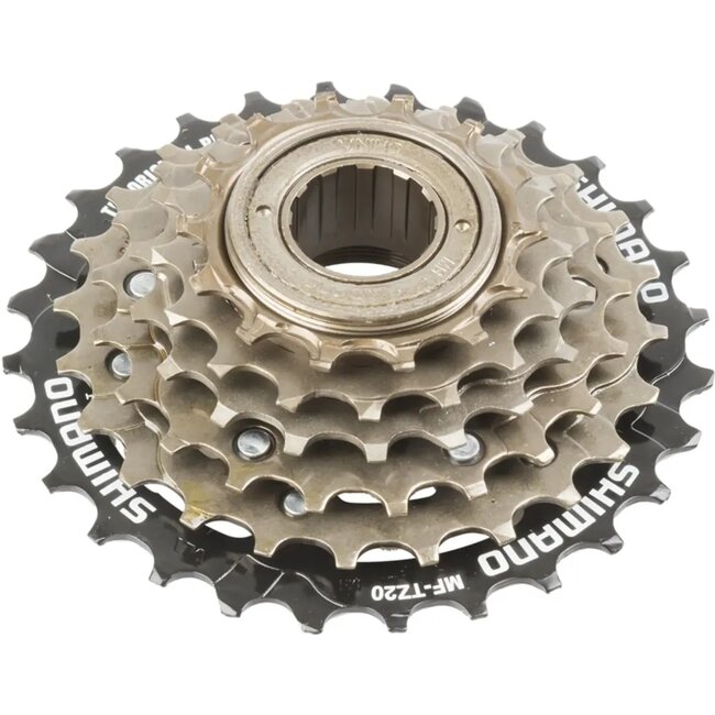 Shimano 6-speed freewheel - soepel schakelen - 14-28T - zwart/goud