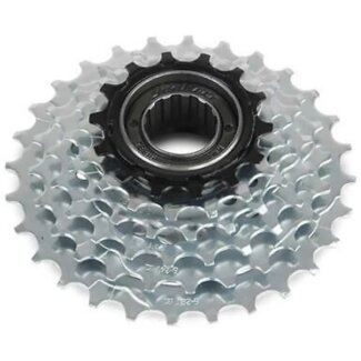 Sunrace 6-speed opschroef freewheel - 14-28 tands - staal - zwart - 446 g