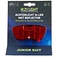 Ikzilight Achterlicht drager Junior - 3x LED - Reflector - Standlicht - Zichtbaar tot 700 meter - Rood
