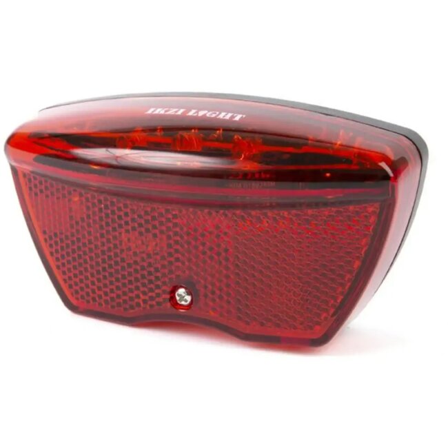Ikzilight Achterlicht fiets - 5 LED's - Batterij - Reflector - Zichtbaar tot 800m