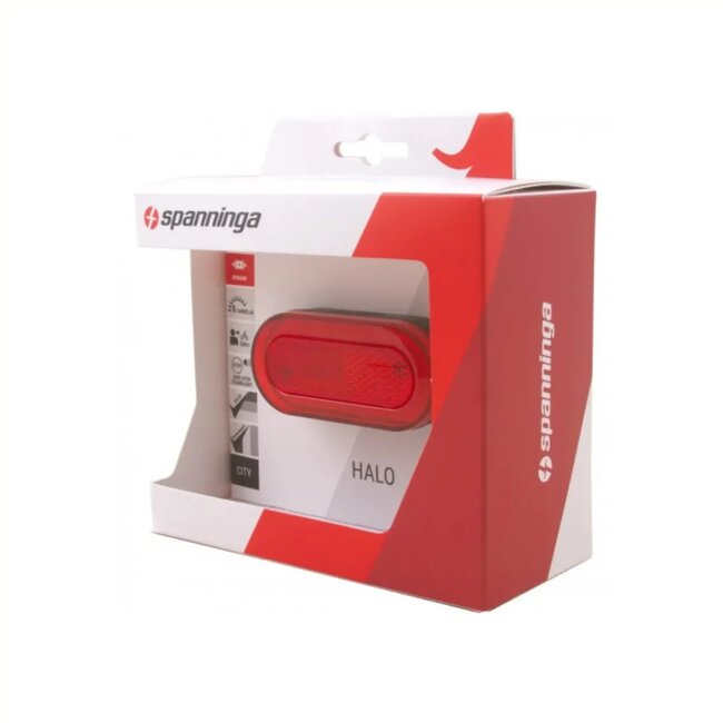 Spanninga Achterlicht met 360° zichtbaarheid en Safe-Stop functie - 50 mm - Dynamo en e-bike compatibel