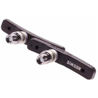 Simson Asymmetrische V-brake remblokken - 72 mm - Set van 25 paar - Zachte compound voor maximale remkracht