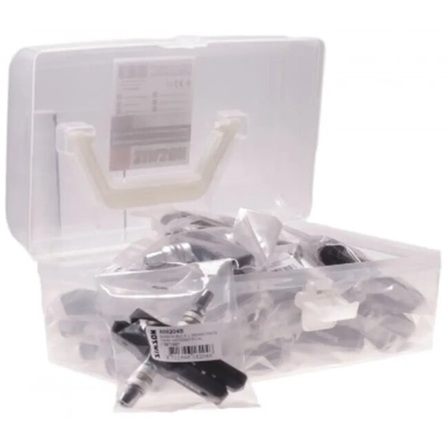 Simson Asymmetrische V-brake remblokken - 72 mm - Set van 25 paar - Zachte compound voor maximale remkracht