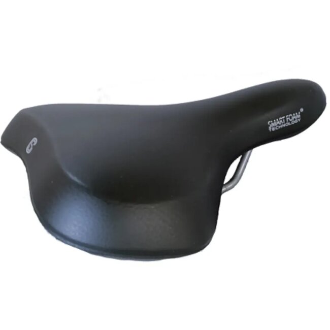 Selle Comfort Comfortabel fietszadel - Smart Foam technologie - Ergonomisch ontwerp - Zwart - Zonder strop