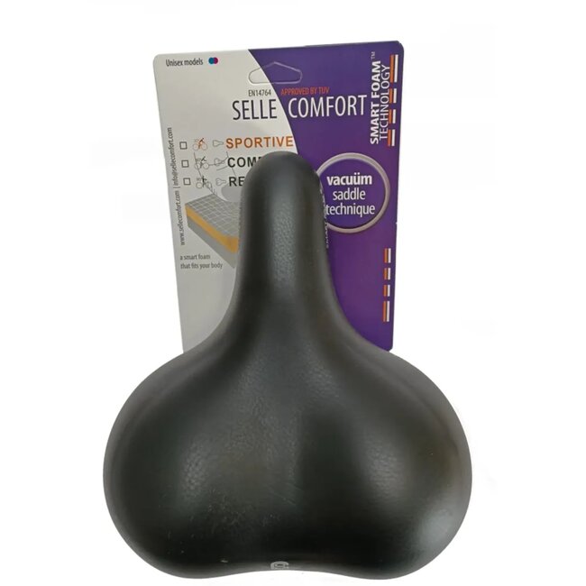 Selle Comfort Comfortabel fietszadel - Smartfoam technologie - Zonder strop - Bruin