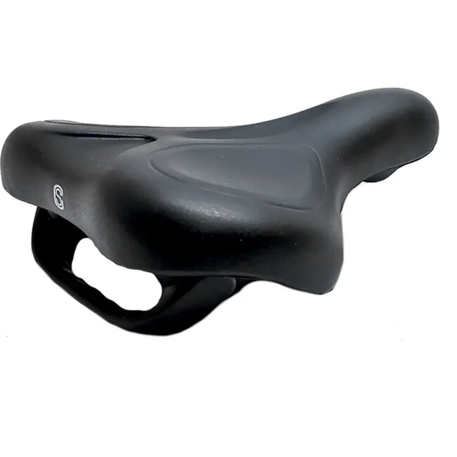 Selle Comfort Comfortabel zadel voor e-bikes - medium - zwart - met handvat - zonder strop
