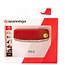 Spanninga Compact LED achterlicht - 500m zichtbaarheid - dynamo aangedreven - verstelbare montage - 86x37x20mm - rood