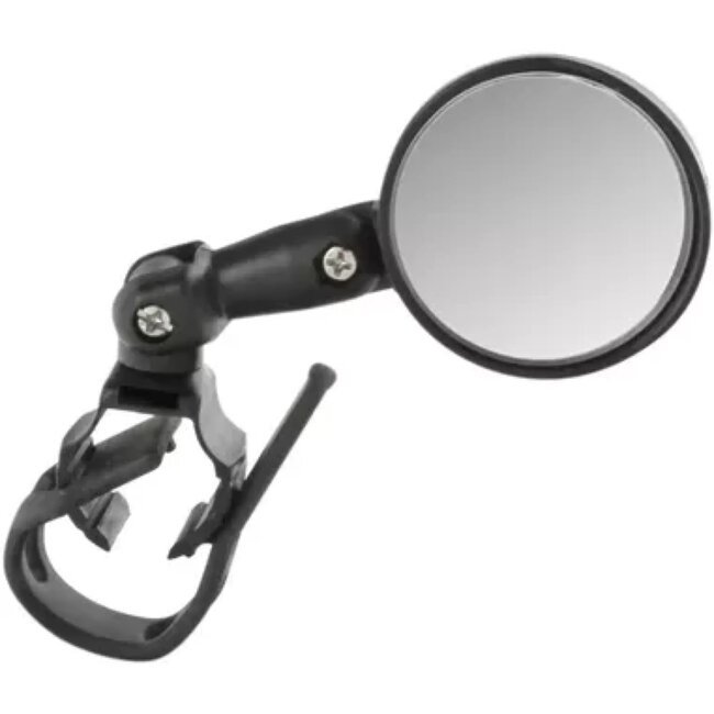 M-Wave Compacte fiets spiegel - 3D verstelbaar - Parabolisch - Ø46mm - Zwart