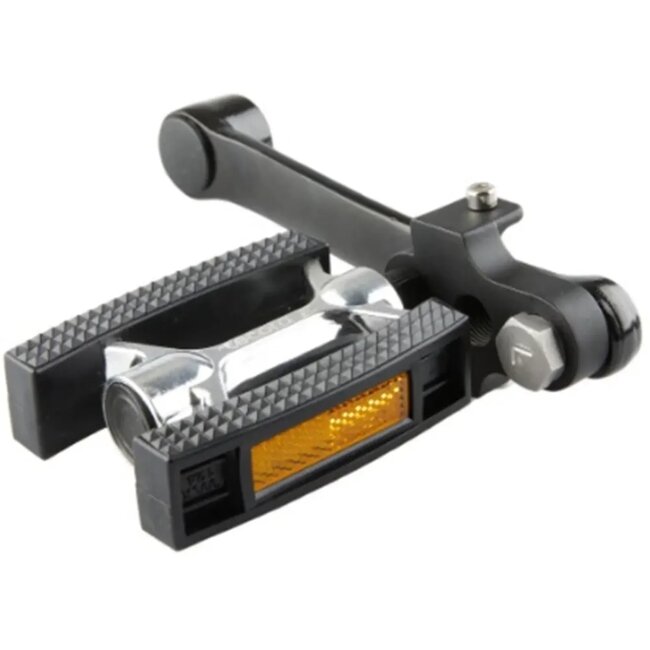 Mirage Crankverkorter aluminium T6 - verstelbaar - zwart - inclusief RVS bouten - set van 2